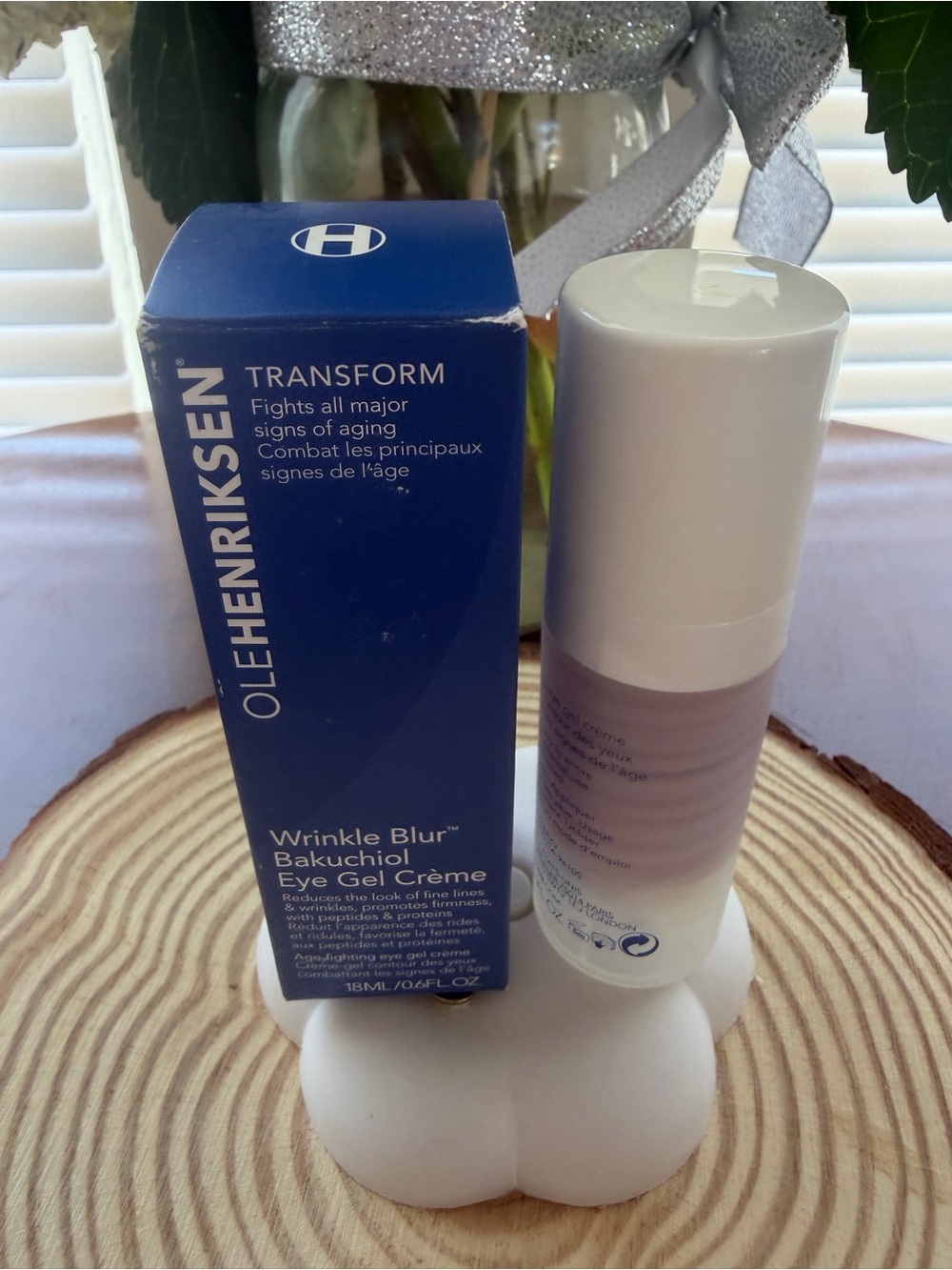 Ole Henriksen Eye Gel Creme in Blue and White Packaging